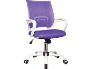 Kαρέκλα γραφείου BF2101-S Mesh Ασπρη- Μωβ (E-00019428(EO254,2S) (1 τεμάχιο) (Μωβ)